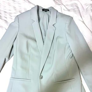 (M)Express Light Blue Blazer Extended length